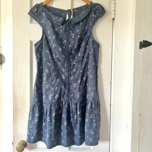 Free People Beasley Drop Waist Mini Dress